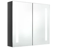 vidaXL Led Bathroom Mirror Cabinet Shining 24.4"x5.5"x23.6