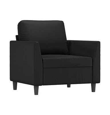 vidaXL Sofa Chair Black 23.6" Faux Leather