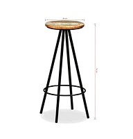 vidaXL Bar Stools 2 pcs Solid Reclaimed Wood