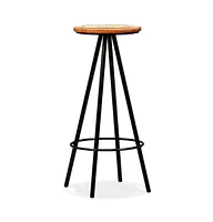 vidaXL Bar Stools 2 pcs Solid Reclaimed Wood