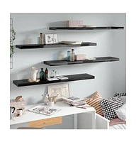 vidaXL Floating Wall Shelves pcs High Gloss 47."x9.3"x1.5" Mdf