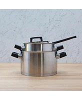 BergHOFF Ron 8" 18/10 Stainless Steel Covered Dutch Oven, 3.1 Qt