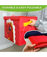 Quokka Turtle Toy Chest Collapsible Organizer for Kids with Handles & Flip-Top Lids