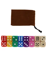 Pacific Shore Games 6 Player 14 in. Shut The Box Board Game, Walnut Stained Wood