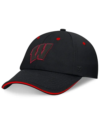 Top of the World Men's Black Wisconsin Badgers Release Adjustable Hat