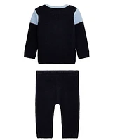 Guess Baby Boy Knit Long Sleeve Sweat Pant Set