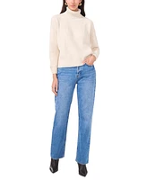 Vince Camuto Women's Mixed-Stitch Turtleneck Sweater