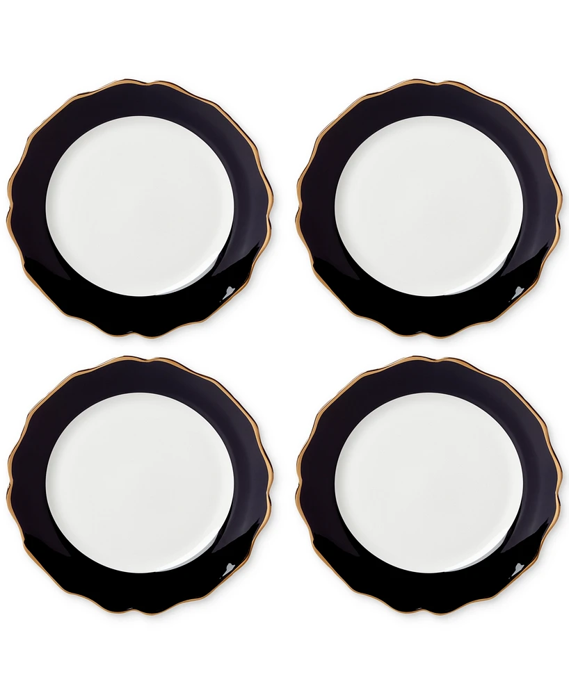 Lenox Contempo Luxe Black Dinner Plates, Set Of 4