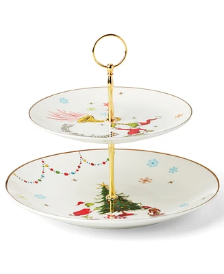 Lenox Grinchmas 2-Tiered Server