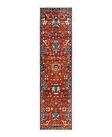 Adorn Hand Woven Rugs Serapi M1993 2'7"x9'7" Runner Area Rug