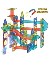 Contixo Magnetic Light-Up 3D Tiles Building Set – 110 Piece Stem Marble Run Blocks for Kids, Fun Educational Toy for Boys & Girls Ages 3-10+