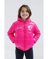 Barbie Girls Zip Up Puffer Jacket to (4 - 14-16)