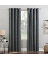 Kline Burlap Weave Thermal Extreme 100% Blackout Grommet Curtain Panel