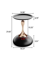 Simplie Fun Luxury Design Iron End Table