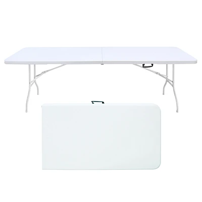 Streamdale Furniture 8ft Foldable Table: Portable and Durable for Outdoor Activities