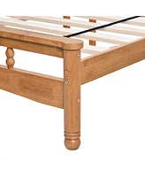 Streamdale Furniture Queen Platform Bed Frame: Headboard, No Box Spring Required