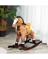 Streamdale Furniture Kids Metal Rocking Horse Toy with Realistic Sounds