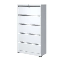 Streamdale Furniture 5-Drawer Lockable Lateral File Cabinet for Home/Office