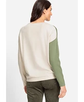 Olsen Women's Asymmetric Graphic Pullover