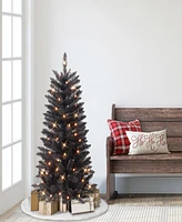 Puleo Pre-Lit Pine Artificial Tree 4 ft.