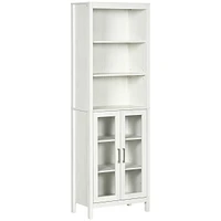 Simplie Fun 3-Shelf Tall Bathroom Storage Cabinet with Glass Door