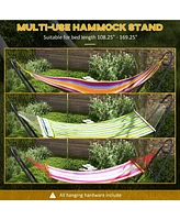 Streamdale Furniture Adjustable Steel Hammock Stand for Two