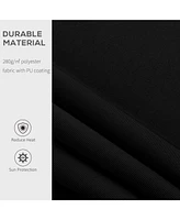 7' x 8' Patio Retractable Awning, Manual Sun Shade