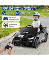 Vebreda 12V Licensed Ford Mustang Shelby GT500 Kids Ride on Car with Remote Control for Aged 3-8-Pink