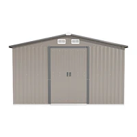 Streamdale Furniture 10FT x 12FT Metal Outdoor Storage Shed