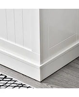 38" 3-in-1 Entryway Hall Tree with Bench, Hooks, and Shoe Rack