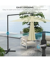 Streamdale Furniture Premium Cantilever Patio Umbrella with Air Vent