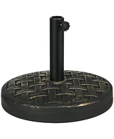 Streamdale Furniture 18" Concrete Umbrella Base for Outdoor Use