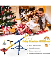 Sugift 360°Rotation Kids Seesaw Swivel Teeter Totter Playground Equipment