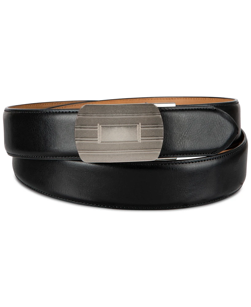 Club Room Men's Plaque Buckle Belt, Created for Macy's