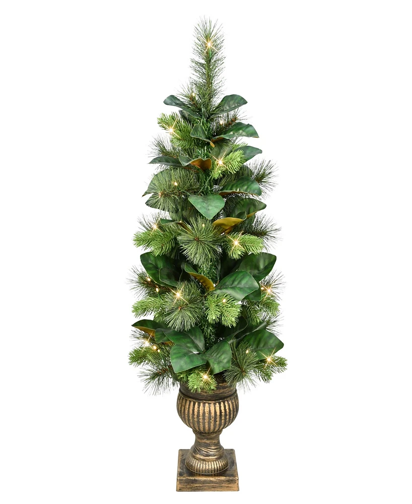 Puleo Pre-Lit Potted Artificial Tree 3 ft.