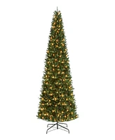 Puleo Pre-Lit Fir Artificial Tree 12 ft