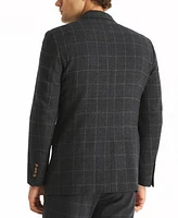 Nautica Men's Regular-Fit Windowpane Check Flannel Blazer