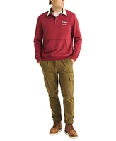 Nautica Men's Relaxed-Fit Logo-Print French Terry Polo Sweatshirt