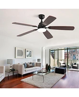 Sofucor 52" Ceiling Fans with Lights and Remote Low Profile Fan