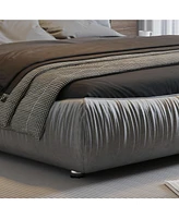 Streamdale Furniture Luxury Upholstered Bed with Oversized Padrest