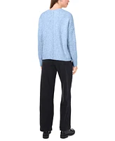 Vince Camuto Women's Crewneck Drop-Shoulder Button-Trim Sweater