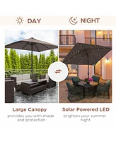 Solar Led Patio Umbrella for Table or Base