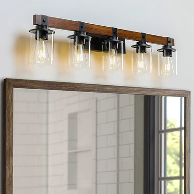 Simplie Fun 5-Light Farmhouse Vanity & Bathroom Light