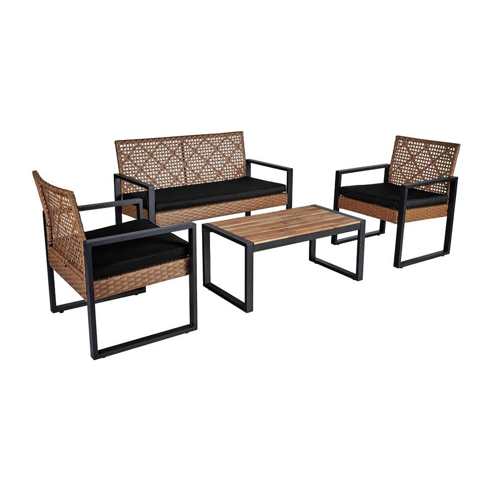 Streamdale Furniture Acacia Wood Patio Set for Outdoor Spaces