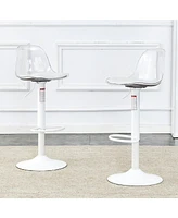 Streamdale Furniture Minimalist Bar Chairs with Rotating & Adjustable Features