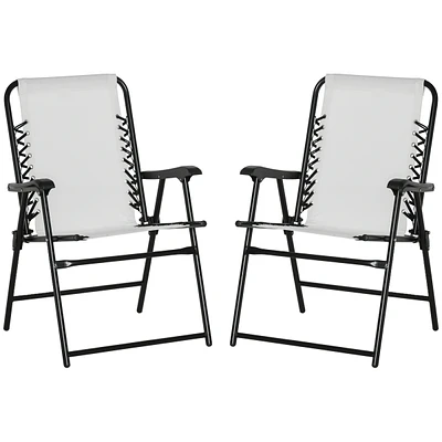 Streamdale Furniture Patio Folding Sling Chairs with Armrests