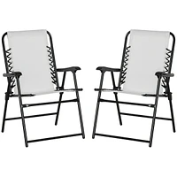 Streamdale Furniture Patio Folding Sling Chairs with Armrests