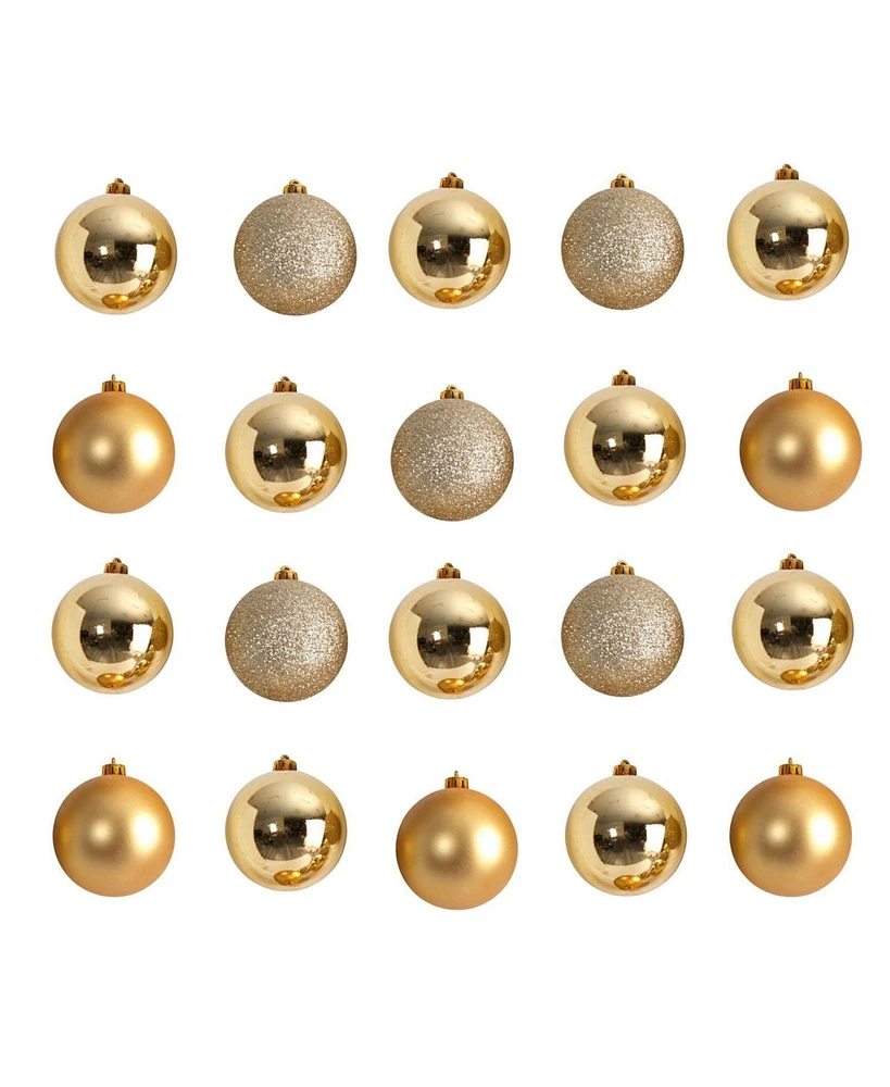 Slickblue Holiday 20 Count 3" Shatterproof Ornament Set