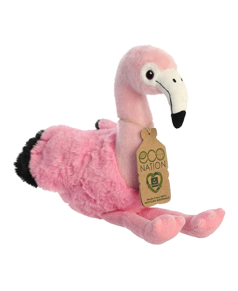 Aurora Medium Flamingo Eco Nation Eco-Friendly Plush Toy Pink 10.5"