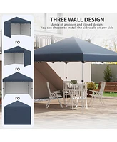 10'x10' Canopy Tent with Sidewalls, Leg Weights, Carry Bag